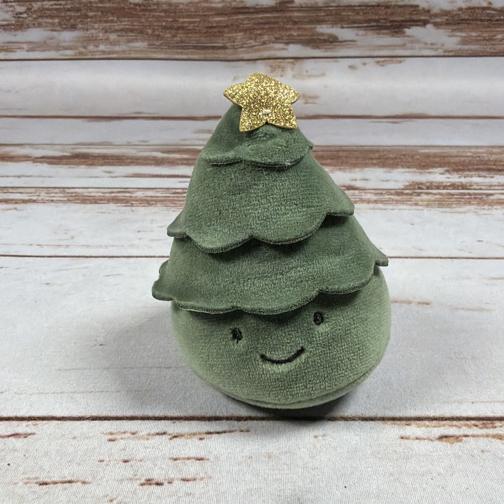 Jellycat Festive Folly Christmas Tree Green Star Plush Decor Stuffed Toy Rare